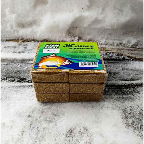 Fishberry Жмых гороховый Макуха "Горох" 12шт, фото , изображение 2