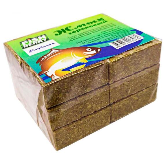 Fishberry Жмых гороховый Макуха "Клубника" 12шт, фото 