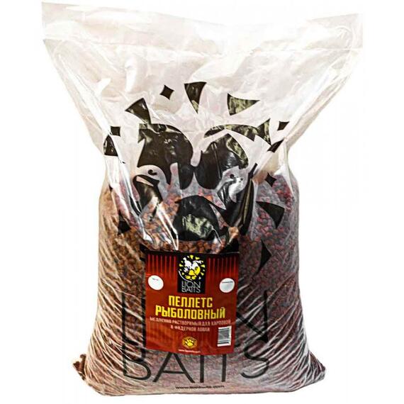 Lion baits Пеллетс карповый (криль, цвет - оранж) 6мм - 15 кг, фото 