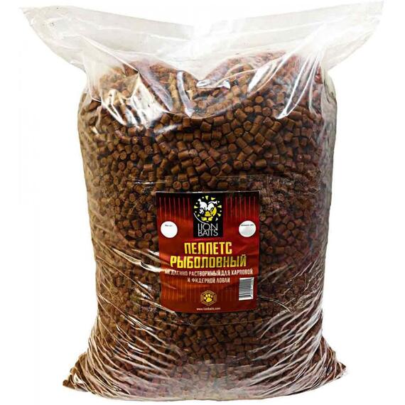 Lion baits Пеллетс карповый (криль, цвет - оранж) 8мм - 15 кг, фото 