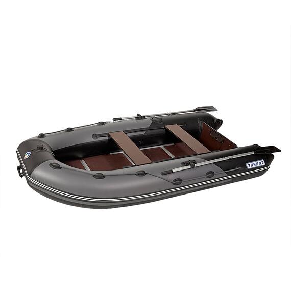 Лодка моторная килевая Пилот 320 ЖС, Цвет: серый/чёрный, Материал: Армированный ПВХ, фото 