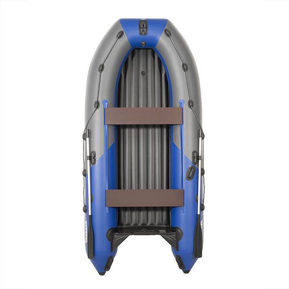 Лодка моторная килевая Пилот 330 НД НД, Цвет: серый/синий, Материал: Армированный ПВХ, фото , изображение 2