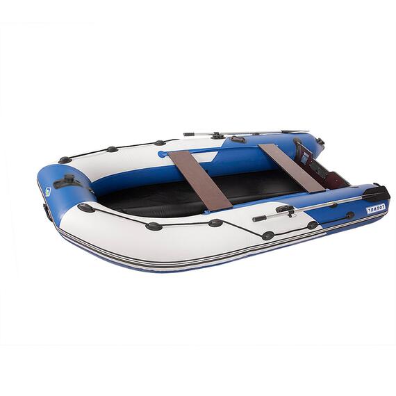 Лодка моторная килевая Пилот 340 ЖС, Цвет: белый/синий, фото 