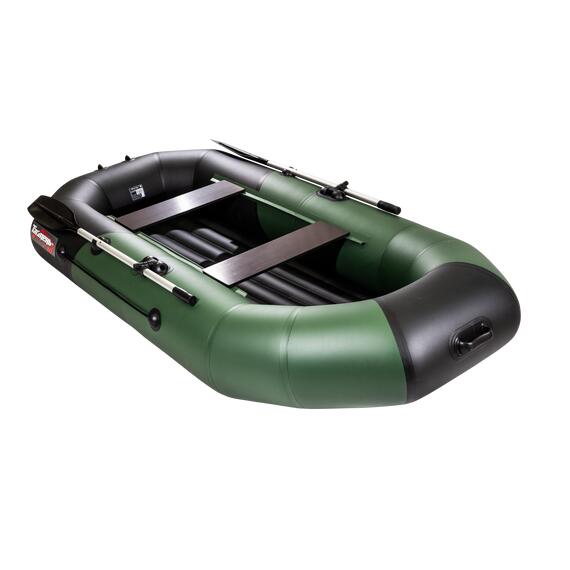Надувная лодка Таймень NX 270 НД зеленый/черный, фото , изображение 3