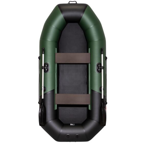 Надувная лодка Таймень NX 270 зеленый/черный, фото 