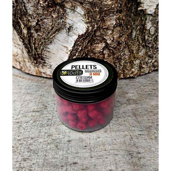 Lion baits Пеллетс насадочный просверленный "Специи" 8мм 100гр, фото , изображение 2