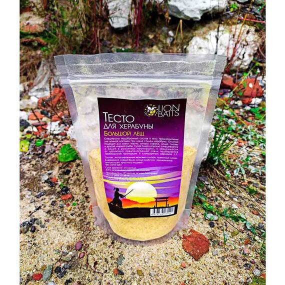 Lion Baits Тесто для Херабуны "Большой лещ" 300гр, фото , изображение 2