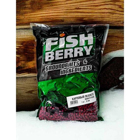 Пеллетс карповый Carp pellets "Монстр краб" (красный) 6мм - 1кг, фото , изображение 2