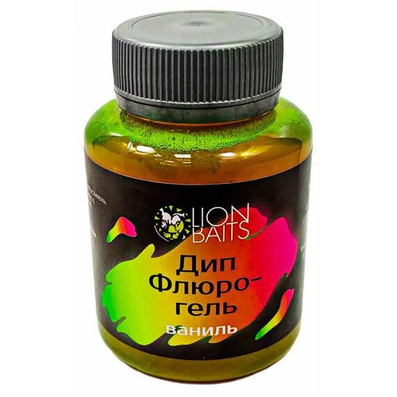 Lion Baits Дип Флюро-гель "Ваниль" 130 мл, фото 