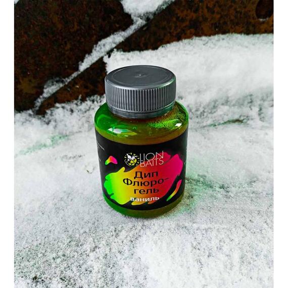 Lion Baits Дип Флюро-гель "Ваниль" 130 мл, фото , изображение 2