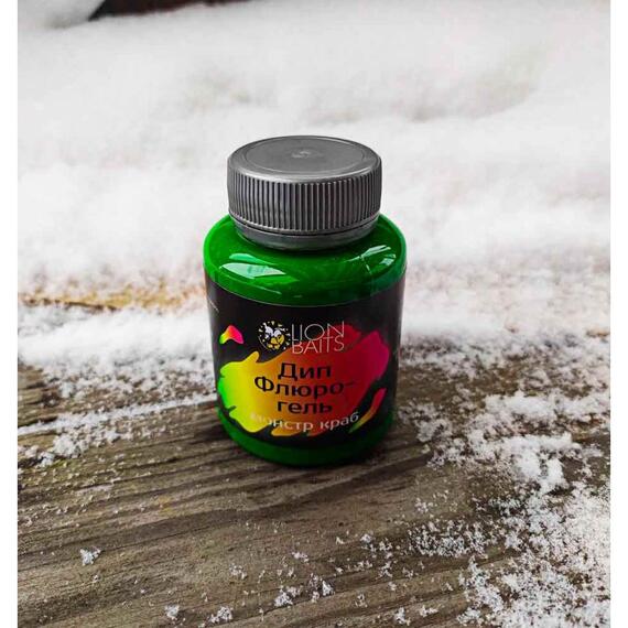 Lion Baits Дип Флюро-гель "Монстр краб" 130 мл, фото , изображение 2