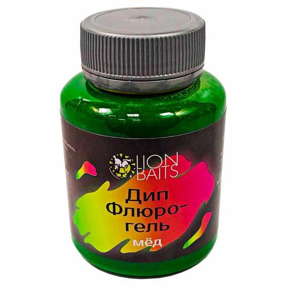 Lion Baits Дип Флюро-гель "Мед" 130 мл, фото 
