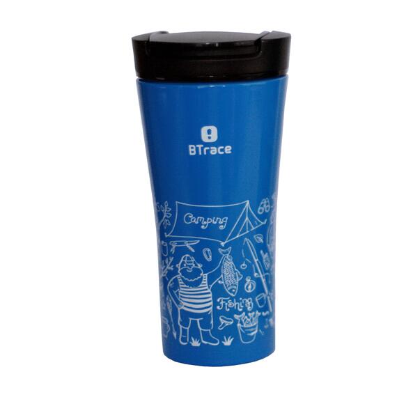 Термос-кружка 406-500T синий/рис.рыбак 500 мл BTrace, фото 
