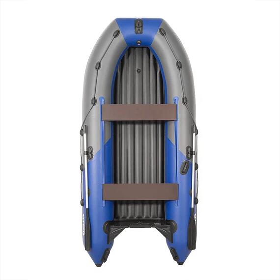 Лодка моторная килевая Пилот 380 НДНД серый/синий, Расцветка: серый/синий, фото , изображение 2