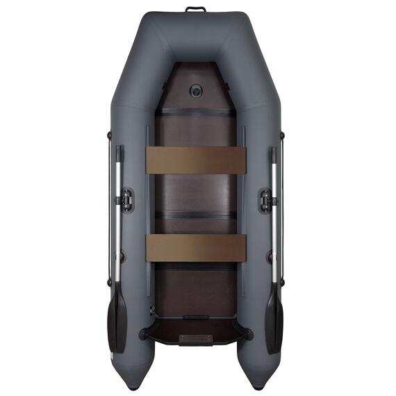 Надувная лодка ПВХ Барс 2800 Слань-книжка киль (графит), фото 