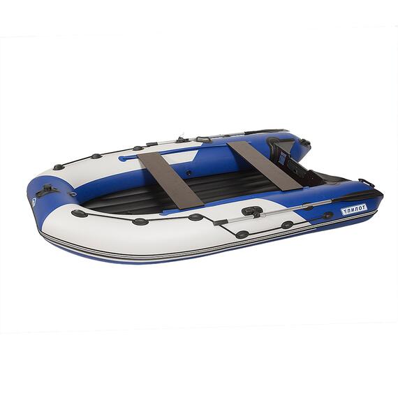 Лодка моторная килевая Лоцман М-330 НДНД белый/синий, фото 
