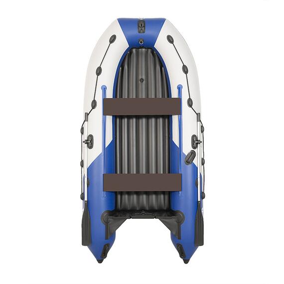 Лодка моторная килевая Пилот 380 НДНД белый/синий, Расцветка: белый/синий, фото , изображение 2
