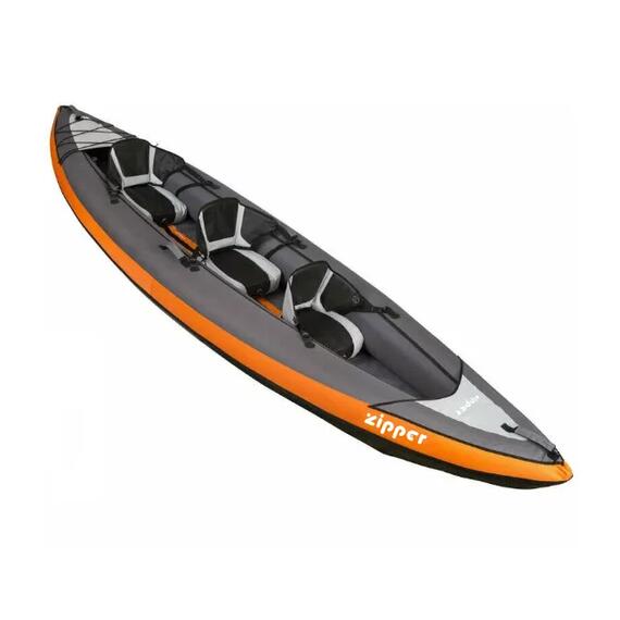 Каяк надувной трехместный ZIPPER IKOr3-380 ORANGE, фото , изображение 2