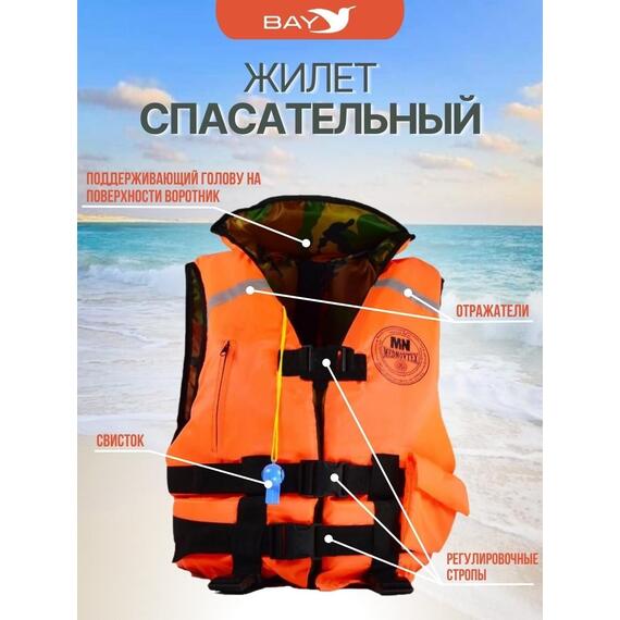 Жилет спасательный MedNovtex до 35 кг, фото , изображение 3