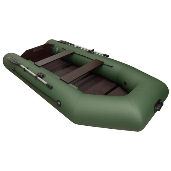 Надувная лодка ПВХ Барс 2900 Слань-книжка киль (зеленый), фото , изображение 4