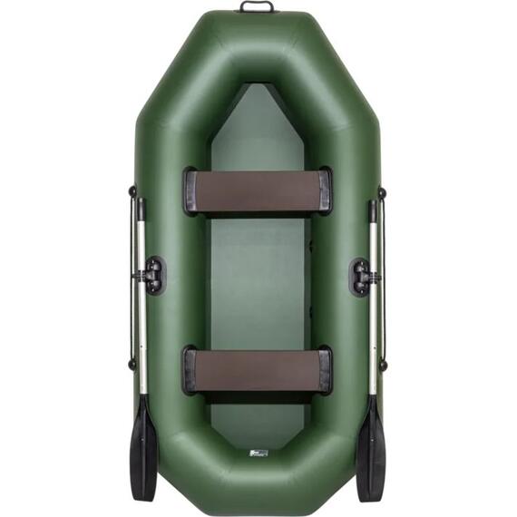 Надувная гребная лодка ПВХ Барс 260 (зеленый), фото 