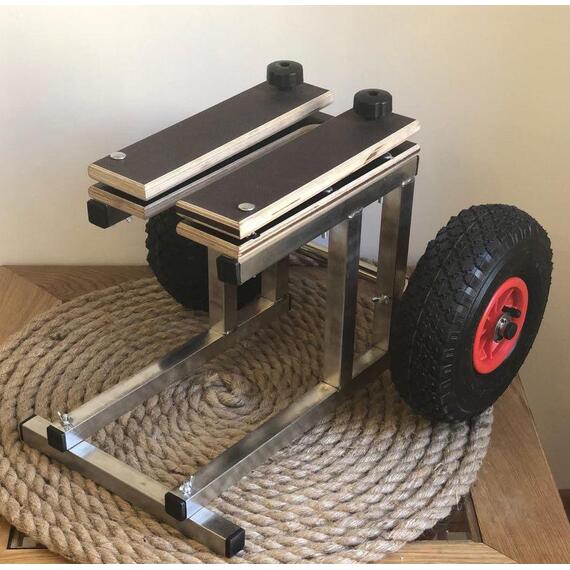 Тележка для мотора 8-15 лс подпружиненная BAY, фото 