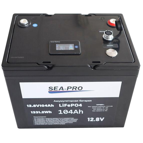 Аккумулятор SEA-PRO 104Ah 12,8V LiFePo4, фото 