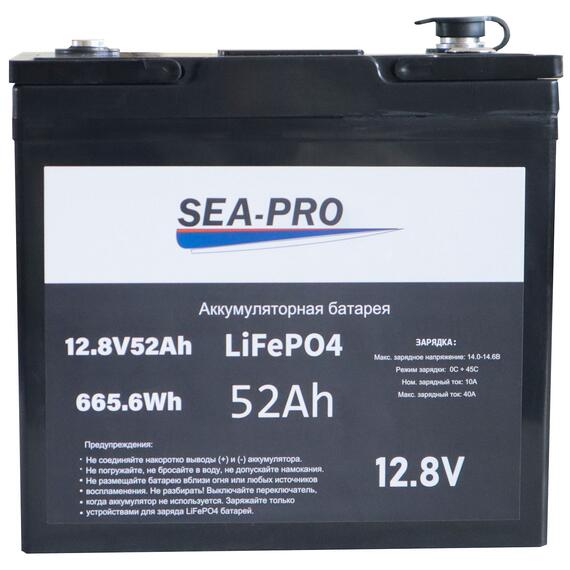 Аккумулятор SEA-PRO 52Ah 12,8V LiFePo4, фото 