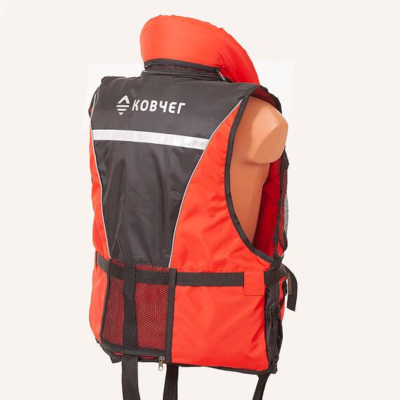 Жилет спасательный Ковчег Премиум 2XL-3XL до 115 кг красный, фото , изображение 2