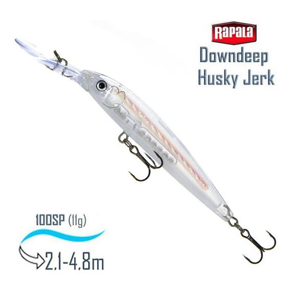 Воблер RAPALA Downdeep Husky Jerk 10, GMN, Цвет: GMN, Вес гр: 11, Длина, мм: 100 мм, фото 