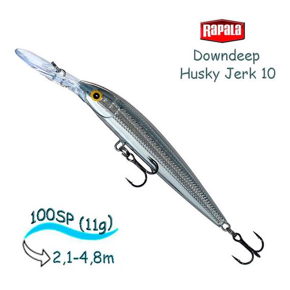 Воблер RAPALA Downdeep Husky Jerk 10, PCH, Цвет: PCH, Вес гр: 11, Длина, мм: 100 мм, фото 