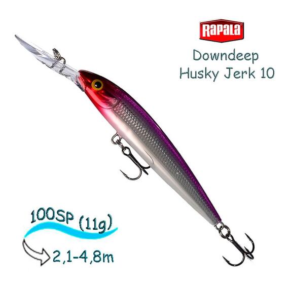 Воблер RAPALA Downdeep Husky Jerk 10, PRCL, Цвет: PRCL, Вес гр: 11, Длина, мм: 100 мм, фото 