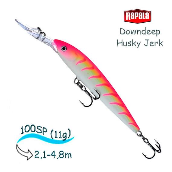 Воблер RAPALA Downdeep Husky Jerk 10, PTU, Цвет: PTU, Вес гр: 11, Длина, мм: 100 мм, фото 
