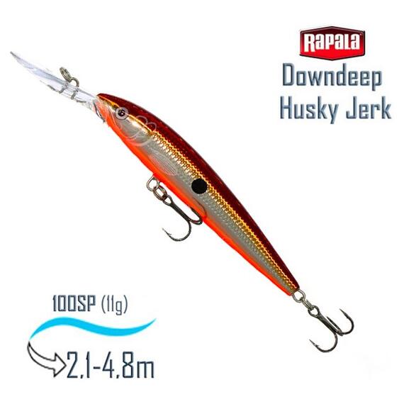 Воблер RAPALA Downdeep Husky Jerk 10, SBR, фото 