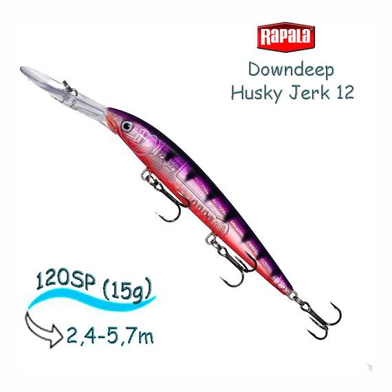 Воблер RAPALA Downdeep Husky Jerk 12, GPP, Цвет: GPP, Вес гр: 15, Длина, мм: 120 мм, фото 