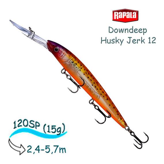 Воблер RAPALA Downdeep Husky Jerk 12, GPSF, Цвет: GPSF, Вес гр: 15, Длина, мм: 120 мм, фото 