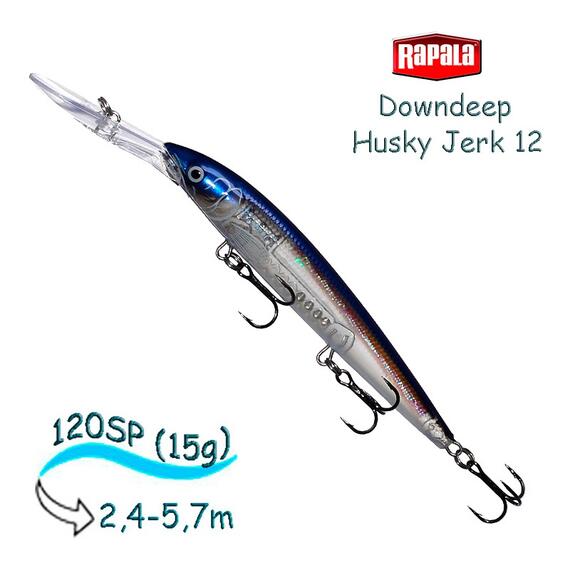 Воблер RAPALA Downdeep Husky Jerk 12, HGH, Цвет: HGH, Вес гр: 15, Длина, мм: 120 мм, фото 