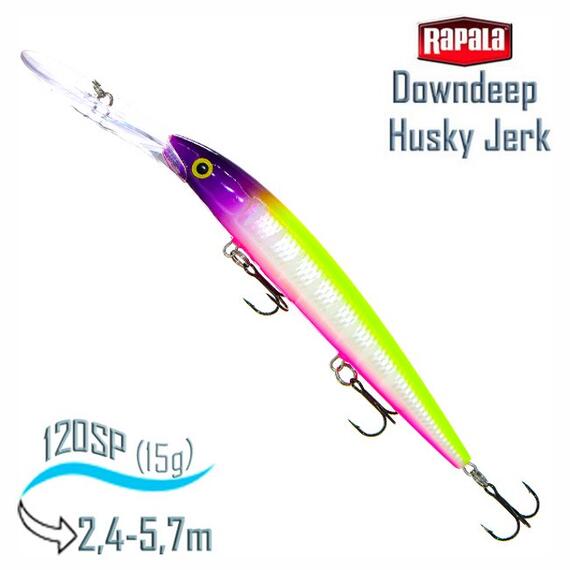 Воблер RAPALA Downdeep Husky Jerk 12, MFT, Цвет: MFT, Вес гр: 15, Длина, мм: 120 мм, фото 