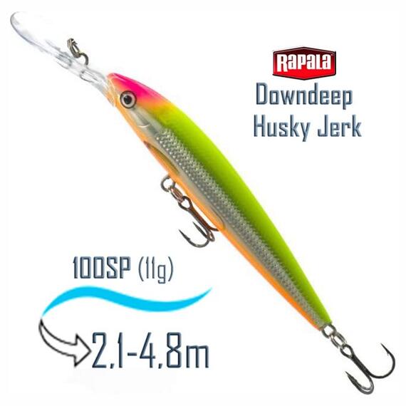 Воблер RAPALA Downdeep Husky Jerk 10, CLS, Цвет: CLS, Вес гр: 11, Длина, мм: 100 мм, фото 