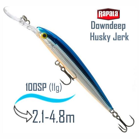 Воблер RAPALA Downdeep Husky Jerk 10, SB, фото 