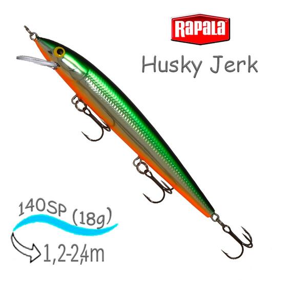 Воблер RAPALA Husky Jerk 14, TSD, Цвет: TSD, Вес гр: 18, Длина, мм: 140 мм, фото 