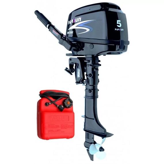 Лодочный мотор Parsun F 5 BMS + выносной бак 12л, фото 