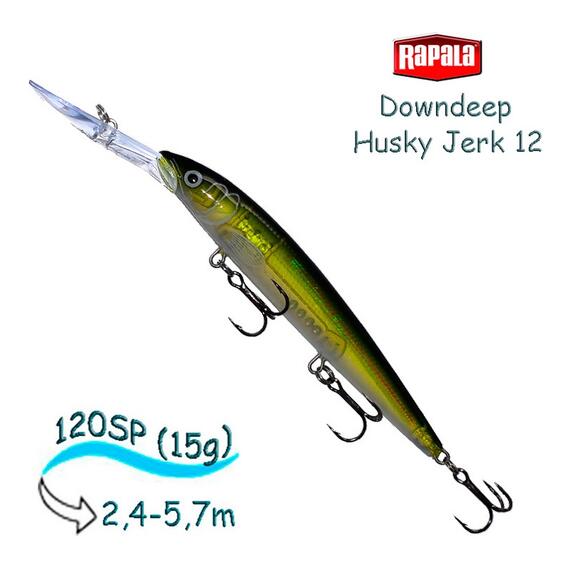 Воблер RAPALA Downdeep Husky Jerk 12, OGH, Цвет: OGH, Вес гр: 15, Длина, мм: 120 мм, фото 