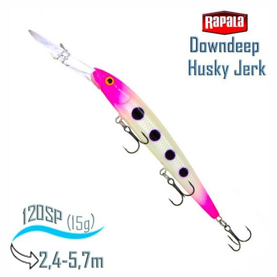 Воблер RAPALA Downdeep Husky Jerk 12, PSQ, Цвет: PSQ, Вес гр: 15, Длина, мм: 120 мм, фото 