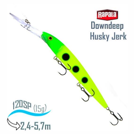 Воблер RAPALA Downdeep Husky Jerk 12, SLM, фото 