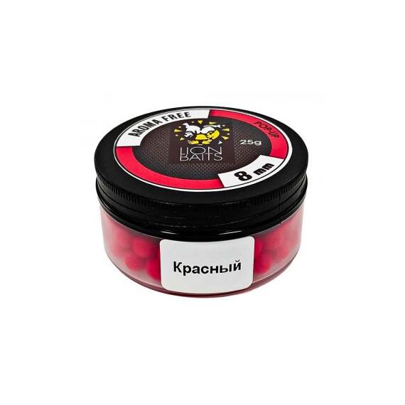 Lion Baits Бойлы плавающие Pop-Up "Aroma Free" (без аромы) красные 8 мм, Вкус: без вкуса, Расцветка: красный, Диаметр (мм): 8, фото 