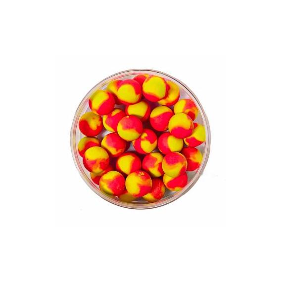 Lion Baits Бойлы плавающие Pop-Up "Aroma Free" (без аромы) желто-красные 12 мм, Вкус: без вкуса, Расцветка: желто-красный, Диаметр (мм): 12, фото , изображение 2