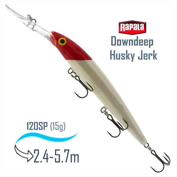 Воблер RAPALA Downdeep Husky Jerk 12, RH, Цвет: RH, Вес гр: 15, Длина, мм: 120 мм, фото 