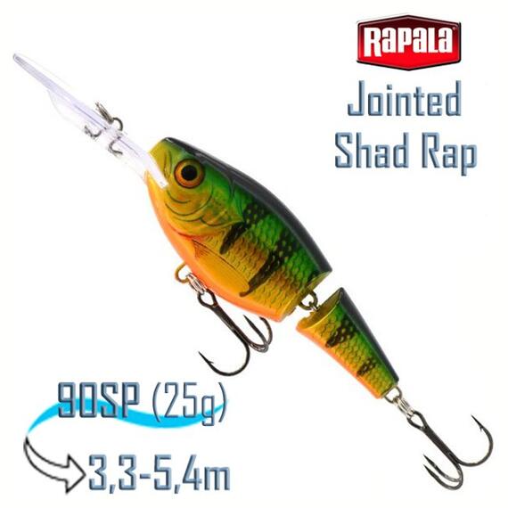 Воблер RAPALA Jointed Shad Rap 09, P, фото 