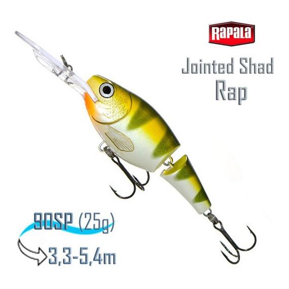 Воблер RAPALA Jointed Shad Rap 09, YP, Цвет: YP, Вес гр: 25, Длина, мм: 90 мм, фото 